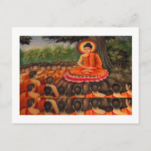BUDDHA-Buddhismus-Frieden Postkarte