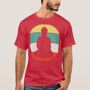 Buddha Buddhismus Meditation Retro T-Shirt