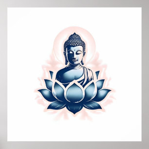 Buddha Buddhismus Zen Spiritualität Frieden Poster
