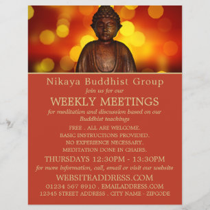 Buddha, Buddhist Group Werbeflyer Flyer