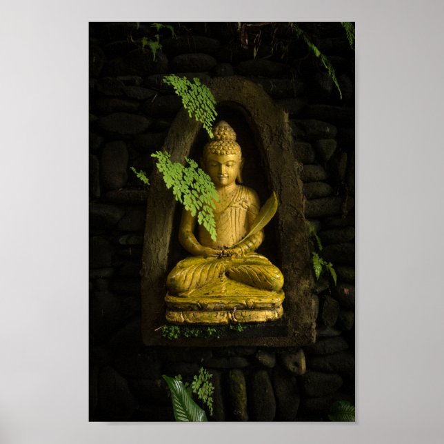 Buddha Buddhistische Statue Poster (Vorne)