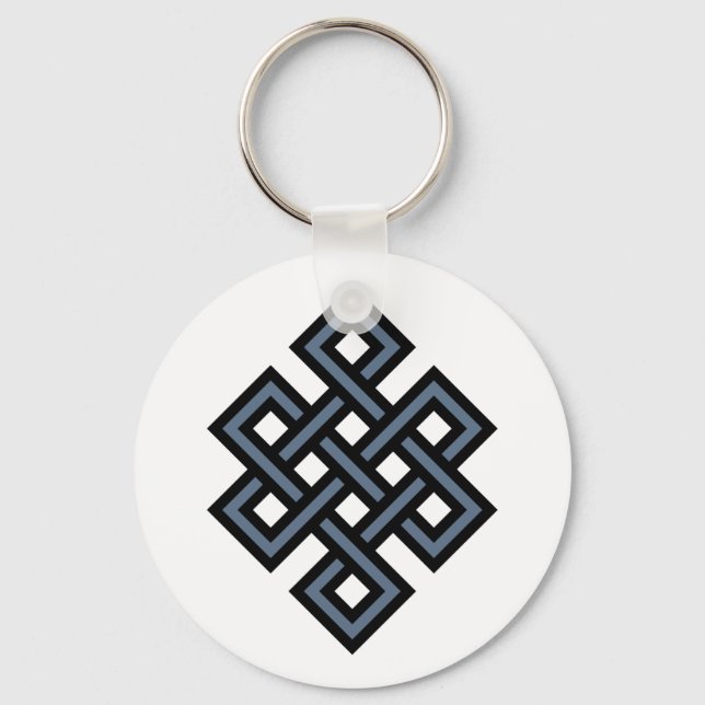 Buddha, Buddhistischer Symbol für endloses Knot Et Schlüsselanhänger (Vorderseite)