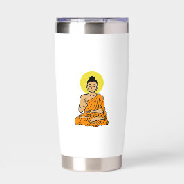 Buddha Cartoon Buddhism.net Thermobecher