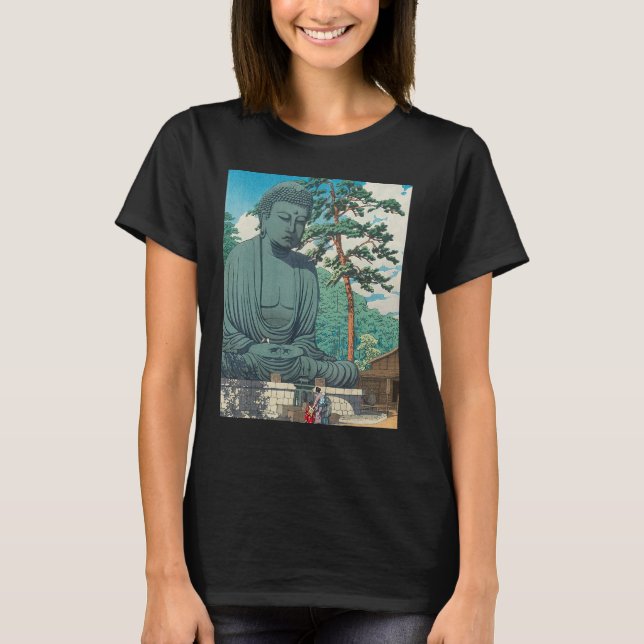 Buddha Daibutsu Statue Buddhism Zen Meditation T-Shirt (Vorderseite)