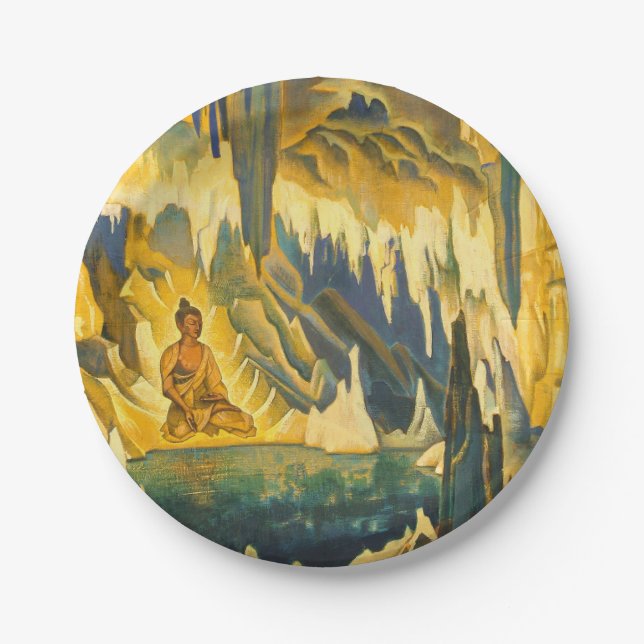 Buddha der Gewinner (buddhistische Kunst) (von Roe Pappteller (Vorderseite)