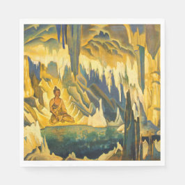 Buddha der Gewinner (buddhistische Kunst) (von Roe Serviette
