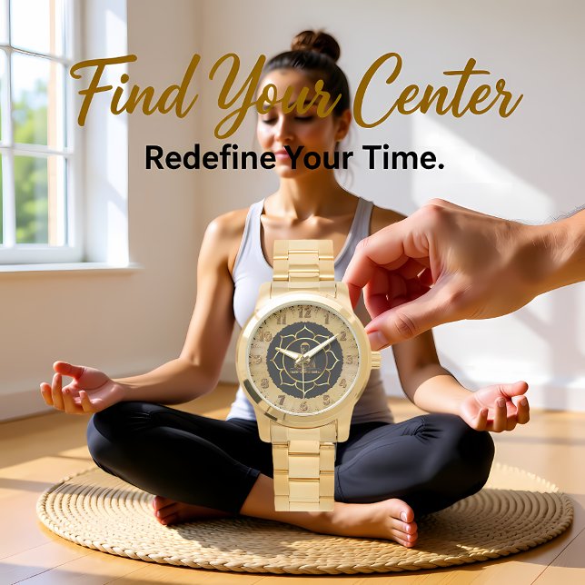 Buddha, der Meditation spirituelle Yoga macht Armbanduhr (Von Creator hochgeladen)