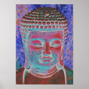 Buddha des gemalten Kaleidoskops Poster