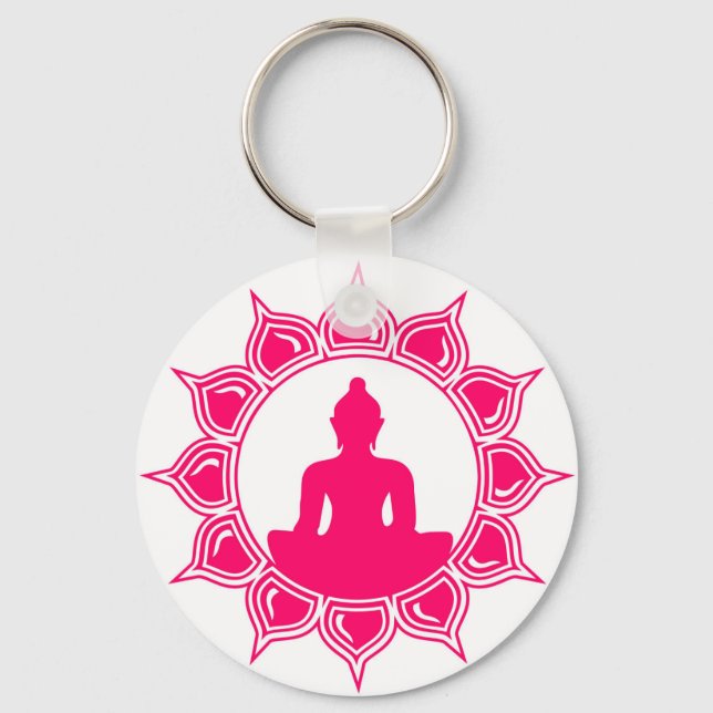 Buddha Designs von Liebby Industries Schlüsselanhänger (Vorderseite)