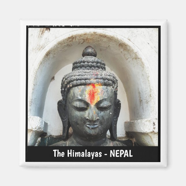 Buddha, Dharma, Sangha - Nepal Magnet (Vorne)
