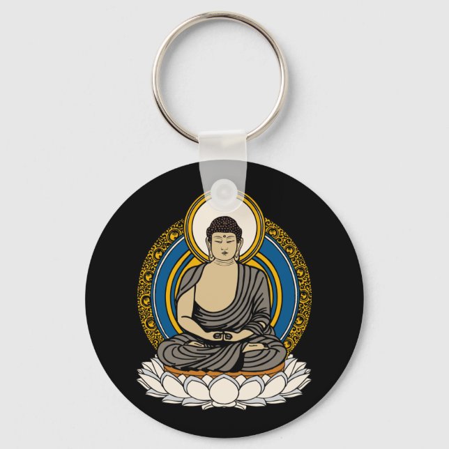 Buddha Dhyana Mudra Schlüsselanhänger (Vorderseite)