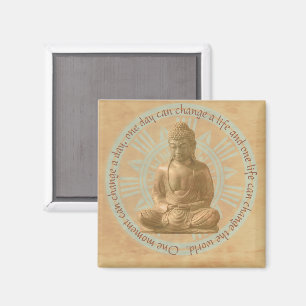 Buddha - Die Welt Mandala verändern Magnet