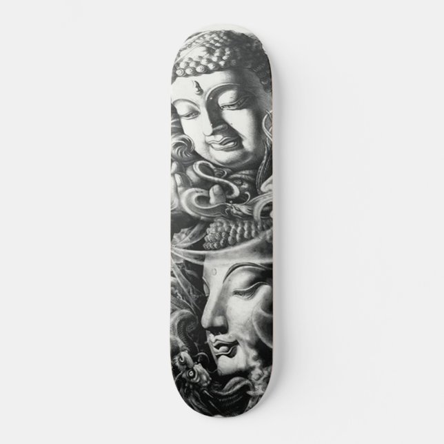 Buddha Dragon Krishna Prayer Deck Skateboard (Vorderseite)