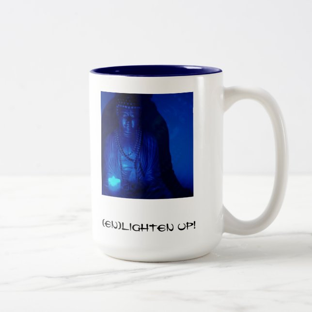 Buddha - (en) erleichtern Sie oben! Zweifarbige Tasse (Rechts)