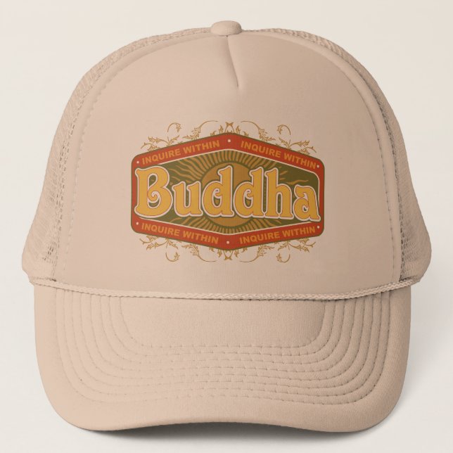 Buddha erkundigen sich innen truckerkappe (Vorderseite)