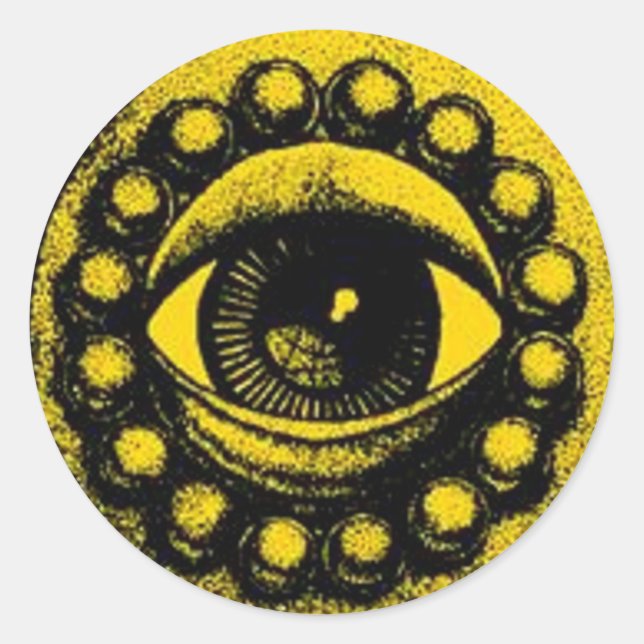 Buddha Eye-Aufkleber Runder Aufkleber (Vorderseite)
