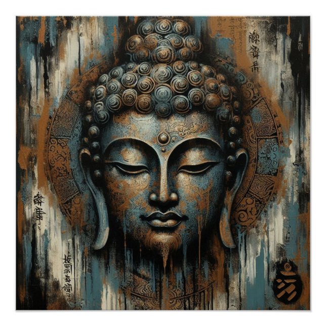 BUDDHA FACE MALERIN #3 POSTER (Vorderseite)