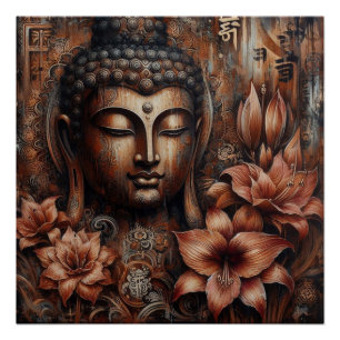 BUDDHA FACE MALERIN #6 POSTER
