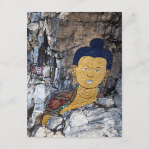 Buddha-Felsenmalerei Postkarte