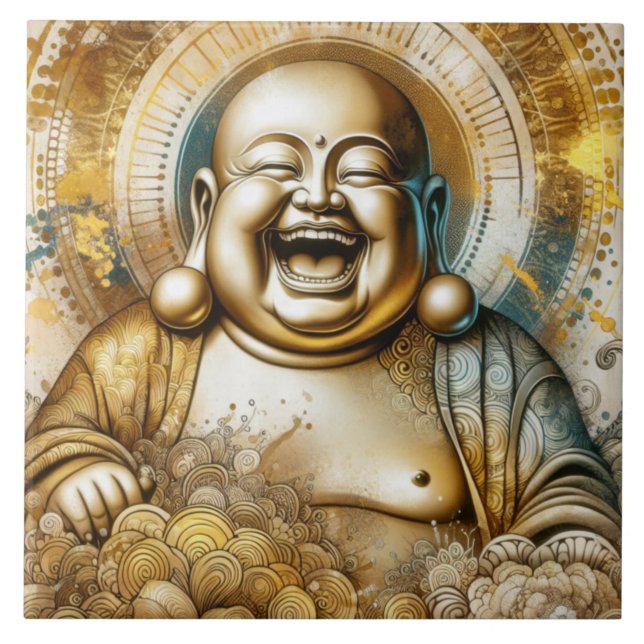 Buddha Fliese (Vorderseite)