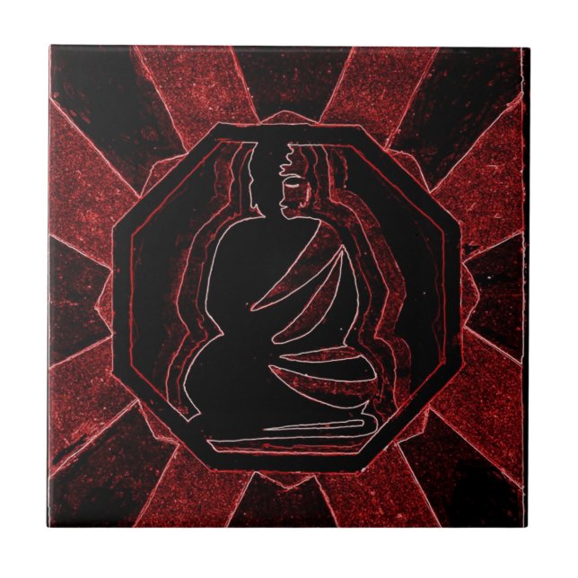 Buddha Fliese (Vorderseite)