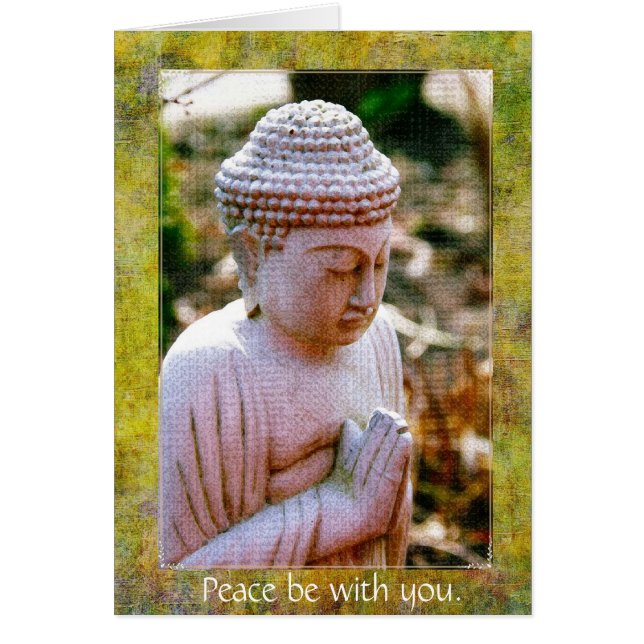 Buddha-Frieden zu beten, sei mit dir. Karte (Vorne)