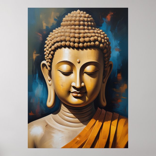 Buddha friedlich meditieren | Art Poster (Vorne)