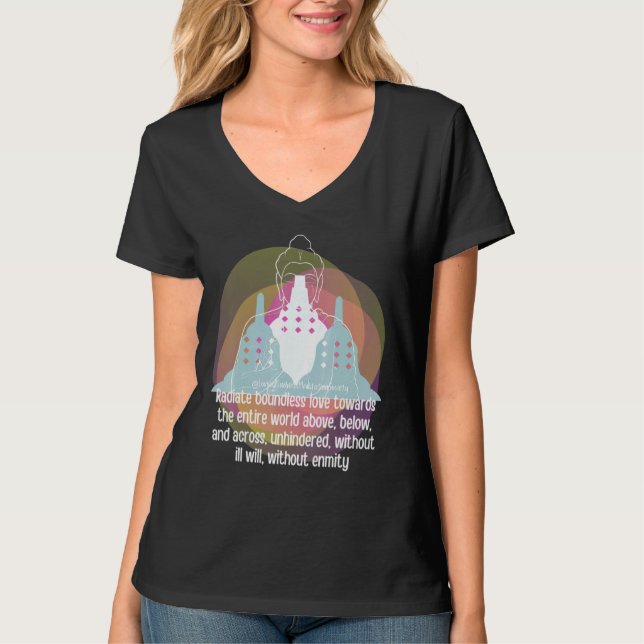 Buddha Gautama Mindfulness Peace Love Kindness M T-Shirt (Vorderseite)