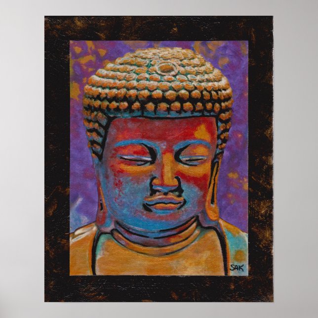 Buddha, Gerahmt Poster (Vorne)