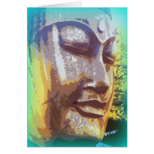 Buddha Gesicht grün
