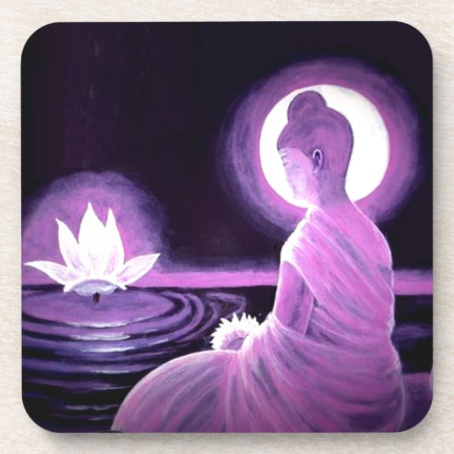 Buddha Getränkeuntersetzer (Vorderseite)