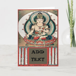 Buddha, Glückwunsch, fügen Sie Text hinzu Karte