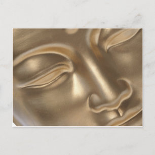 BUDDHA Gold Postkarte