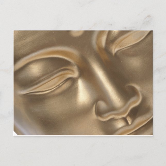BUDDHA Gold Postkarte (Vorderseite)