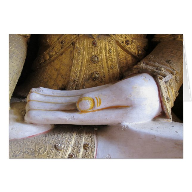 Buddha Hand hält einen kleinen Buddha (Vorderseite (Horizontal))