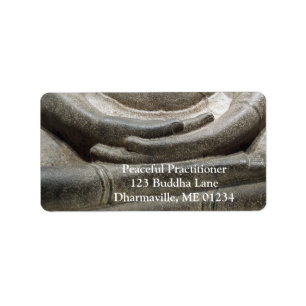 Buddha-Hand-Mudra-Meditationshaltung Adressaufkleber