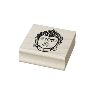 Buddha Head Gummistempel