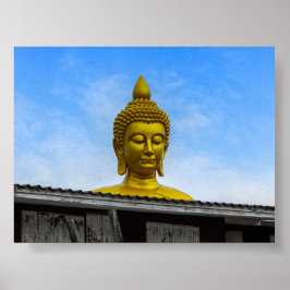 Buddha head in Bangkok Poster
