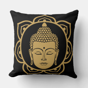 Buddha Head Meditation Pillow Kissen