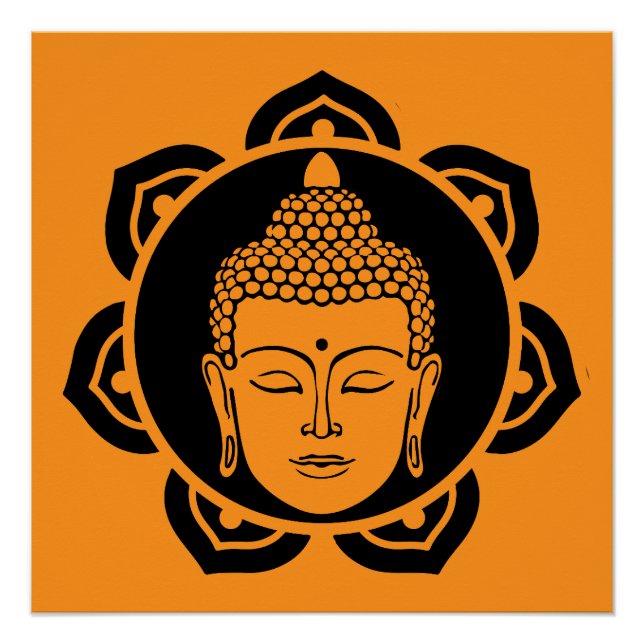 Buddha Head Meditation Poster (Vorderseite)