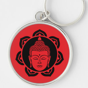 Buddha Head Meditation Schmuck Schlüsselanhänger