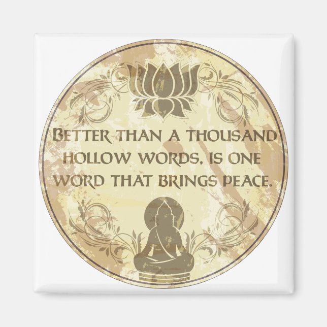 Buddha Hollow Words Magnet (Vorne)