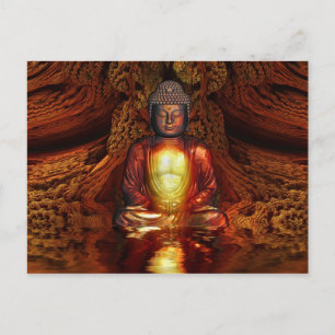 Buddha III Postkarte