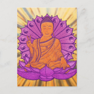 Buddha Illuminated Postkarte