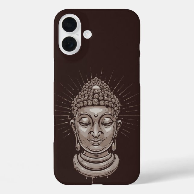 Buddha Illustration - Telefongehäuse iPhone 16 Plus Hülle (Rückseite)