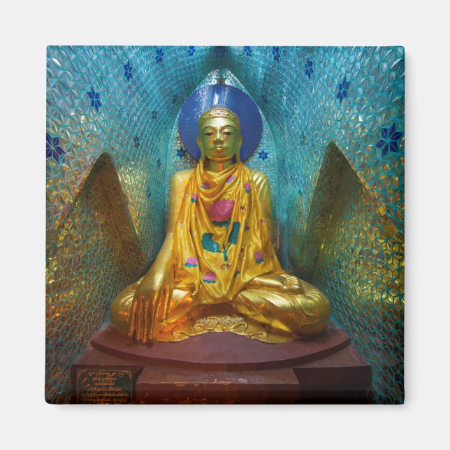 Buddha im Verzierten Alcove Magnet (Vorne)