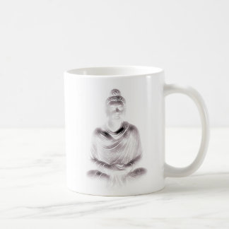 Buddha im Weiß Kaffeetasse