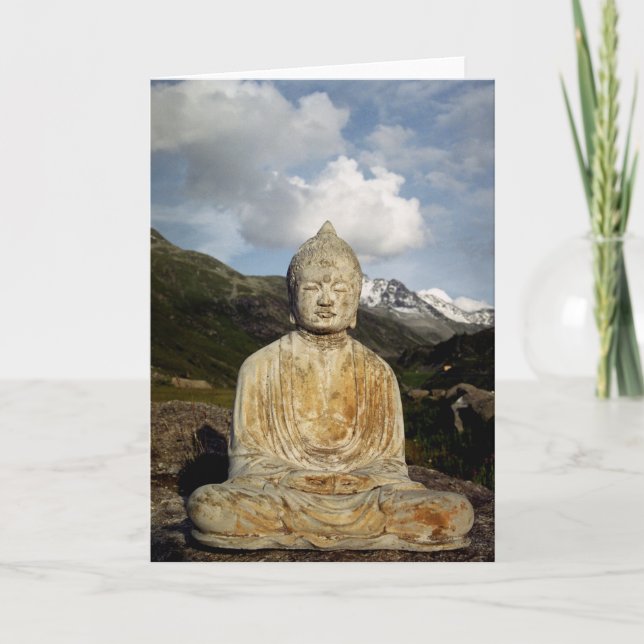 Buddha in den Bergen Karte (Vorderseite)