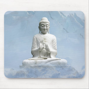 Buddha in den Bergen über den Wolken Mousepad