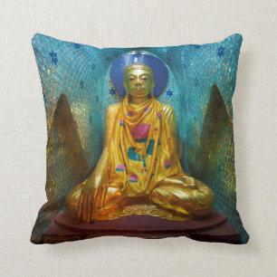 Buddha in der Verzierten Alcove Kissen